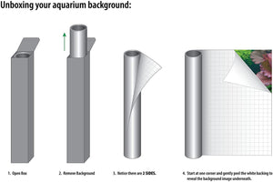 Aquatic Creations Tropical Static Cling Aquarium Background - PetMountain.com