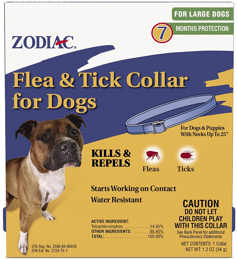 3 count Zodiac Flea and Tick Collar for Large Dogs