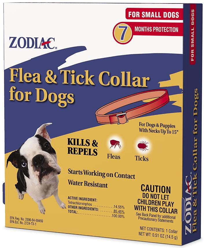 1 count Zodiac Flea and Tick Collar for Small Dogs