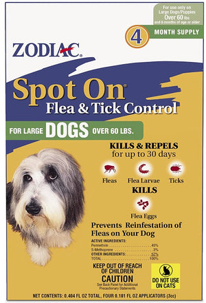 Zodiac Spot On Flea and Tick Control for Large Dogs - PetMountain.com