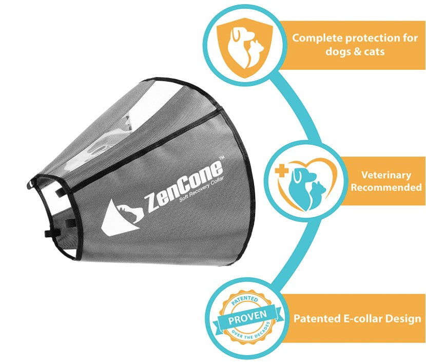 ZenPet Zen Cone Soft Recovery Collar - PetMountain.com