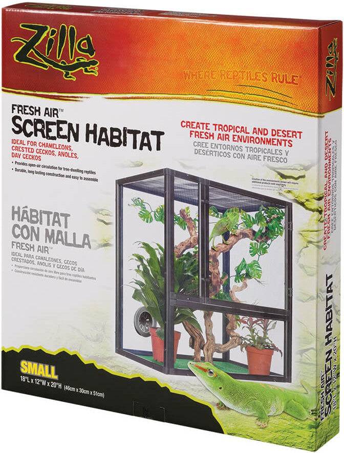 Zilla Fresh Air Screen Habitat for Reptiles - PetMountain.com