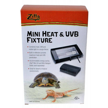 Zilla Mini Heat and UVB Reptile Fixture - PetMountain.com