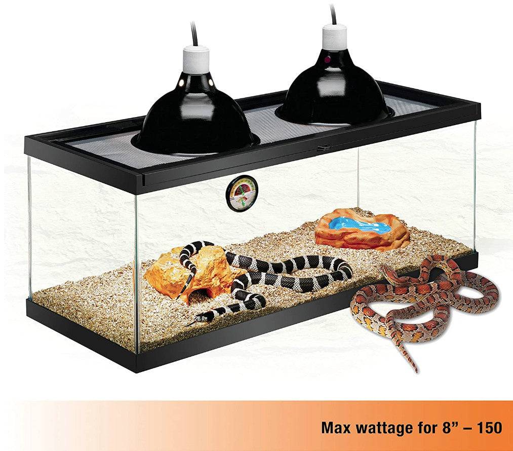 Zilla Premium Reflector Dome Provides Light and Heat for Reptiles - PetMountain.com