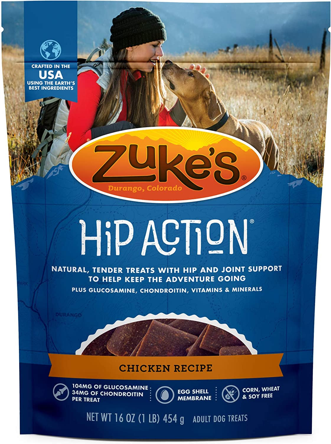 Zukes Hip Action Dog Treats Chicken Recipe - PetMountain.com