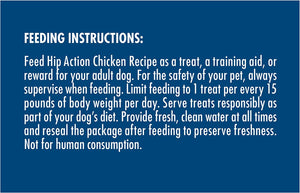 1 lb Zukes Hip Action Dog Treats Chicken Recipe