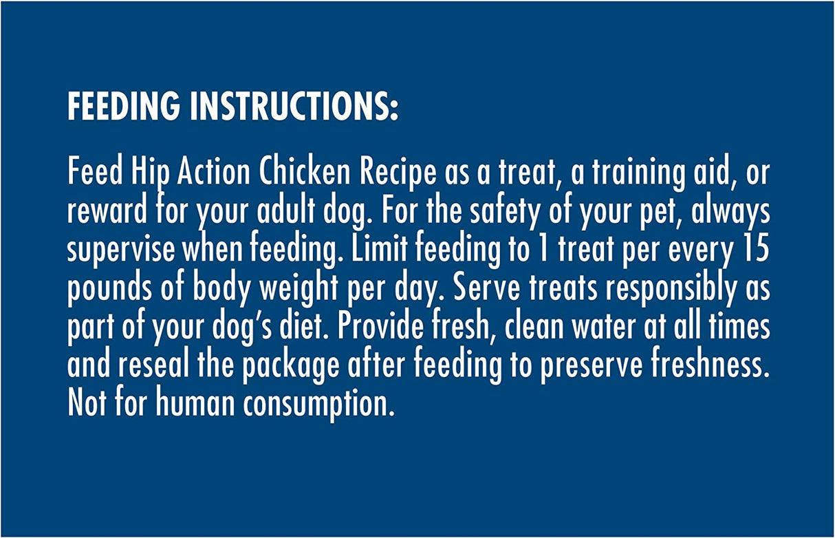 3 lb (3 x 1 lb) Zukes Hip Action Dog Treats Chicken Recipe