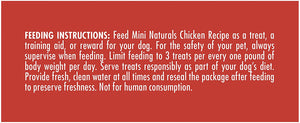 1 lb Zukes Mini Naturals Dog Treats Chicken Recipe
