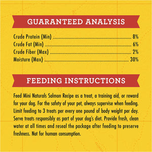 3 lb (3 x 1 lb) Zukes Mini Naturals Dog Treats Salmon Recipe