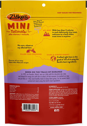 3 lb (3 x 1 lb) Zukes Mini Naturals Dog Treats Rabbit Recipe