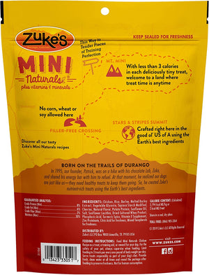 6 oz Zukes Mini Naturals Dog Treats Chicken Recipe