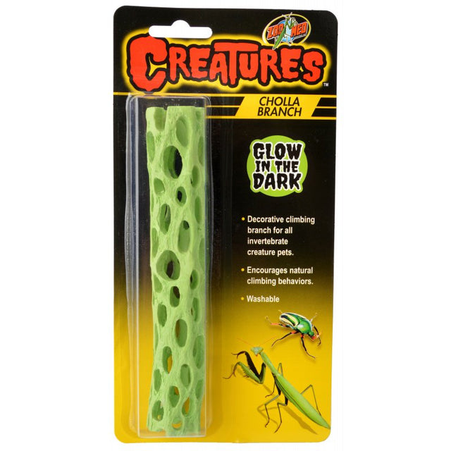 Zoo Med Creatures Cholla Branch Glow in the Dark for Insects - PetMountain.com