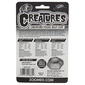 18 count (6 x 3 ct) Zoo Med Creatures Creature Food Jelly Cup
