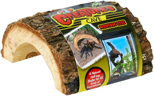 Zoo Med Creatures Cave Natural Half Log for Sleeping and Hiding - PetMountain.com