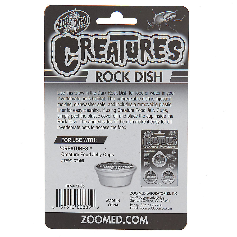 Zoo Med Creatures Rock Dish for Food or Water - PetMountain.com