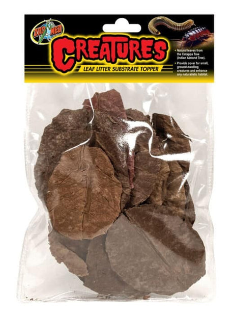 6 count Zoo Med Creatures Leaf Litter Substrate Topper