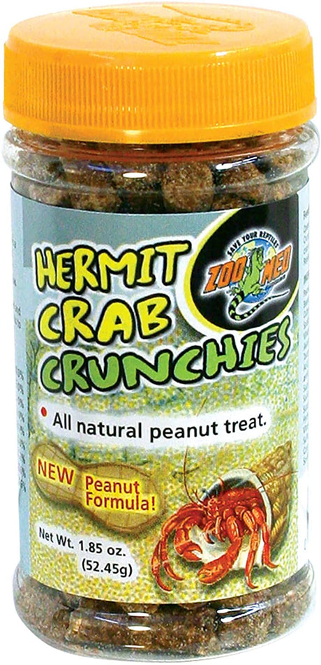 11.1 oz (6 x 1.85 oz) Zoo Med Hermit Crab Crunchies Natural Peanut Treat
