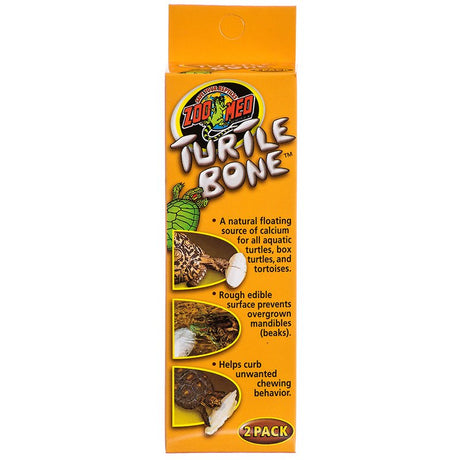 2 count Zoo Med Turtle Bone Natural Floating Source of Calcium For Turtles