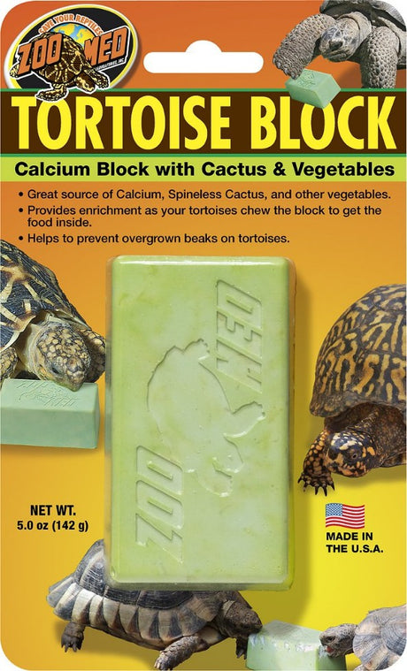 60 oz (12 x 5 oz) Zoo Med Tortoise Calcium Block with Cactus and Vegetables