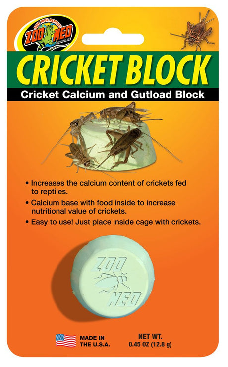 1 count Zoo Med Cricket Block Cricket Calcium and Gutload Block