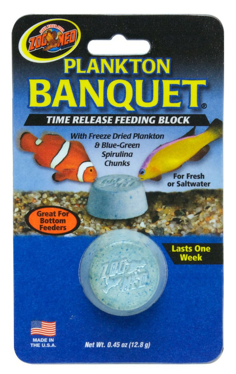 Zoo Med Plankton Banquet Time Release Feeding Block - PetMountain.com