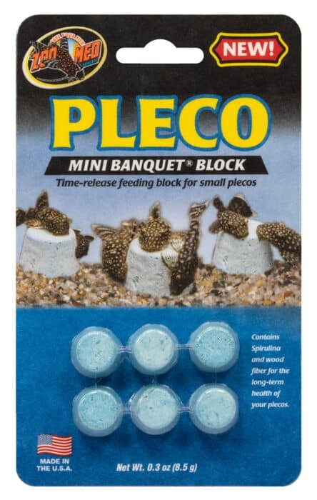 6 count Zoo Med Pleco Banquet Block Mini