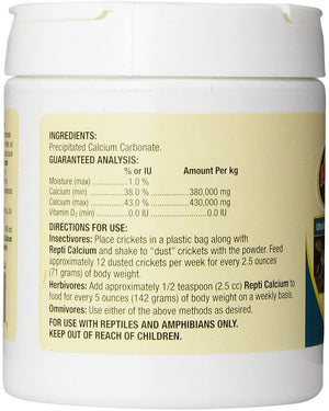 32 oz (4 x 8 oz) Zoo Med Repti Calcium Supplement without D3