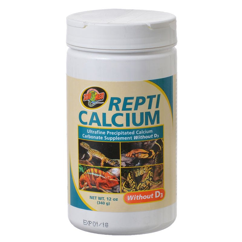 36 oz (3 x 12 oz) Zoo Med Repti Calcium Supplement without D3