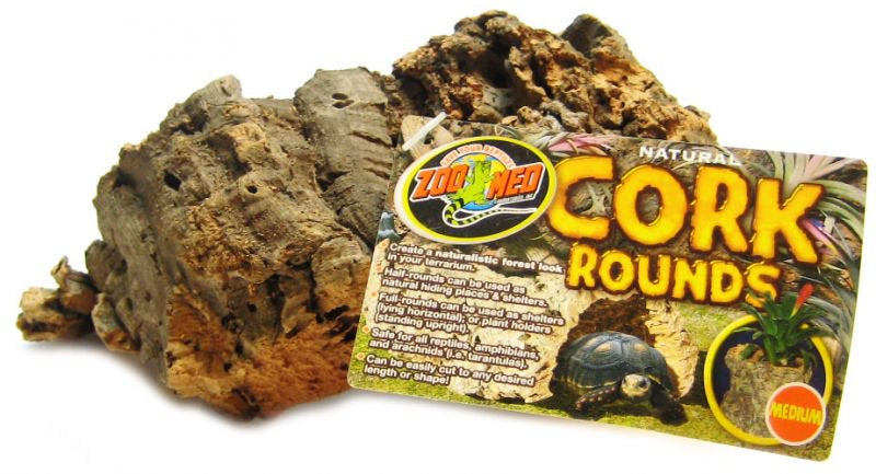 Medium - 4 count Zoo Med Natural Cork Rounds for Terrariums