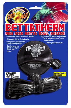 Zoo Med BettaTherm Mini Size Betta Bowl Heater - PetMountain.com