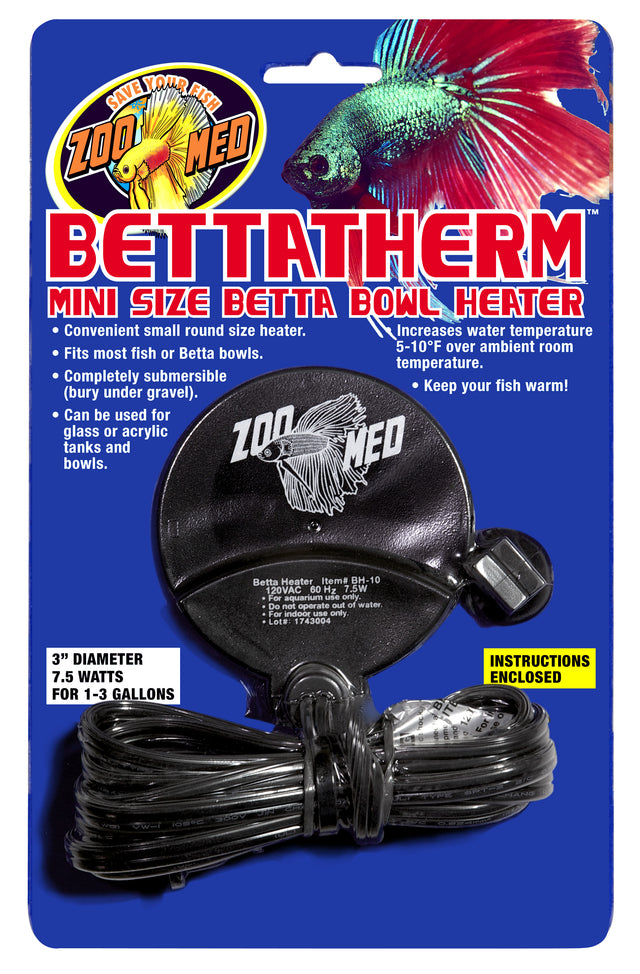 Zoo Med BettaTherm Mini Size Betta Bowl Heater - PetMountain.com