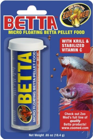 Zoo Med Micro Floating Betta Pellets Fish Food - PetMountain.com