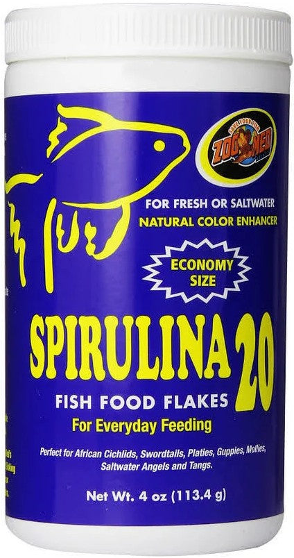 Zoo Med Spirulina 20 Fish Food Flakes - PetMountain.com