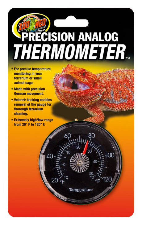 1 count Zoo Med Precision Analog Reptile Thermometer
