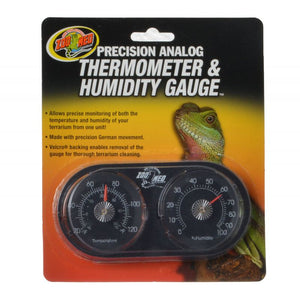 3 count (3 x 1 ct) Zoo Med Precision Analog Reptile Thermometer and Humidity Gauge