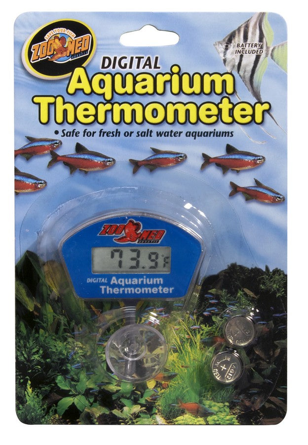 6 count Zoo Med Digital Aquarium Thermometer