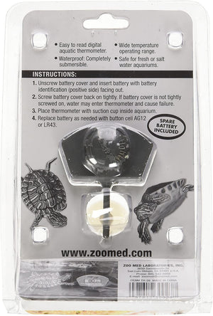6 count Zoo Med Digital Aquatic Turtle Thermometer