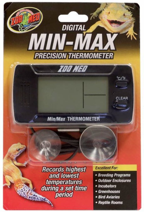 3 count (3 x 1 ct) Zoo Med Digital Min-Max Precision Thermometer