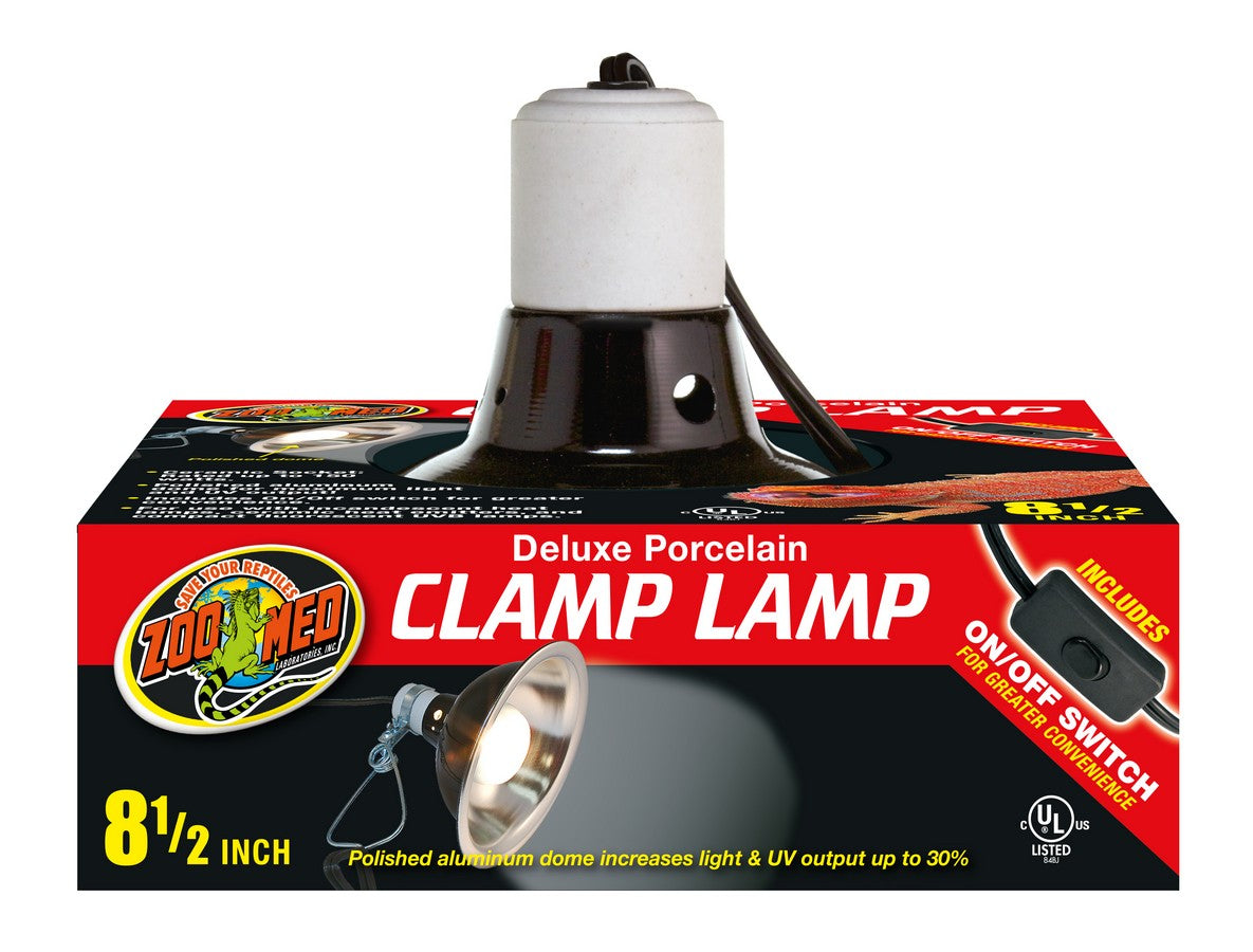 Zoo Med Deluxe Porcelain Clamp Lamp for Reptiles - PetMountain.com