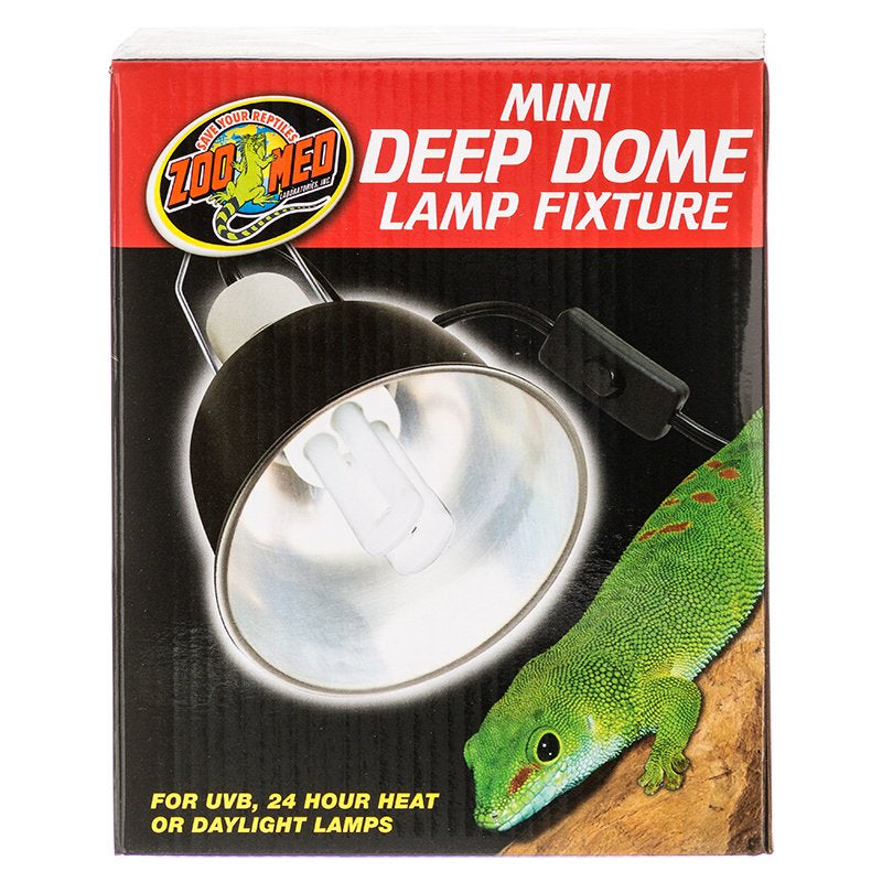 Zoo Med Mini Deep Dome Lamp Fixture for Reptiles - PetMountain.com