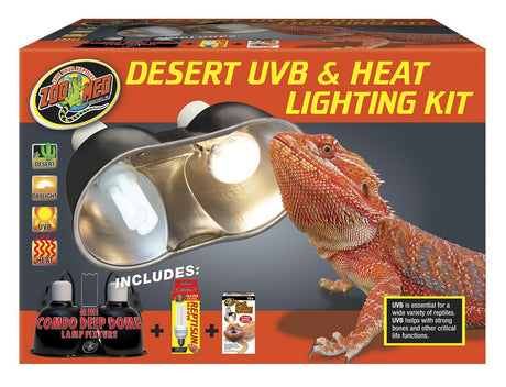 Zoo Med Desert UVB and Heat Lighting Kit - PetMountain.com