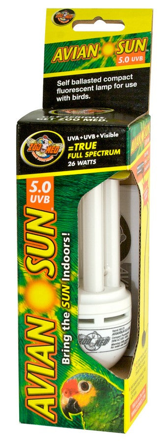 Zoo Med Avian Sun 5.0 UVB Compact Fluorescent Bulb - PetMountain.com