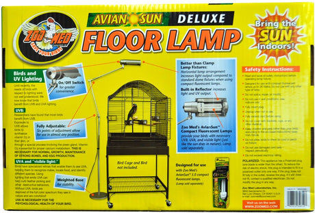 Zoo Med Avian Sun Deluxe Floor Lamp - PetMountain.com