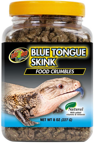 48 oz (6 x 8 oz) Zoo Med Blue Tongue Skink Food Crumbles