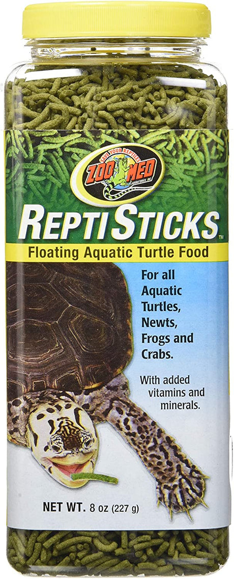 Tetrafauna Reptomin Aquatic Turtle, Newt and Frog Floating Food Sticks, reptile Food