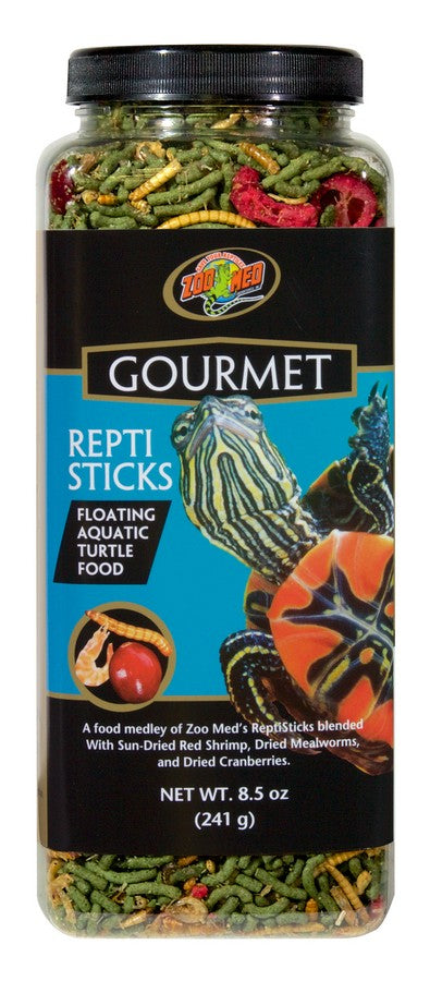 8.5 oz Zoo Med Gourmet Repti Sticks Floating Aquatic Turtle Food