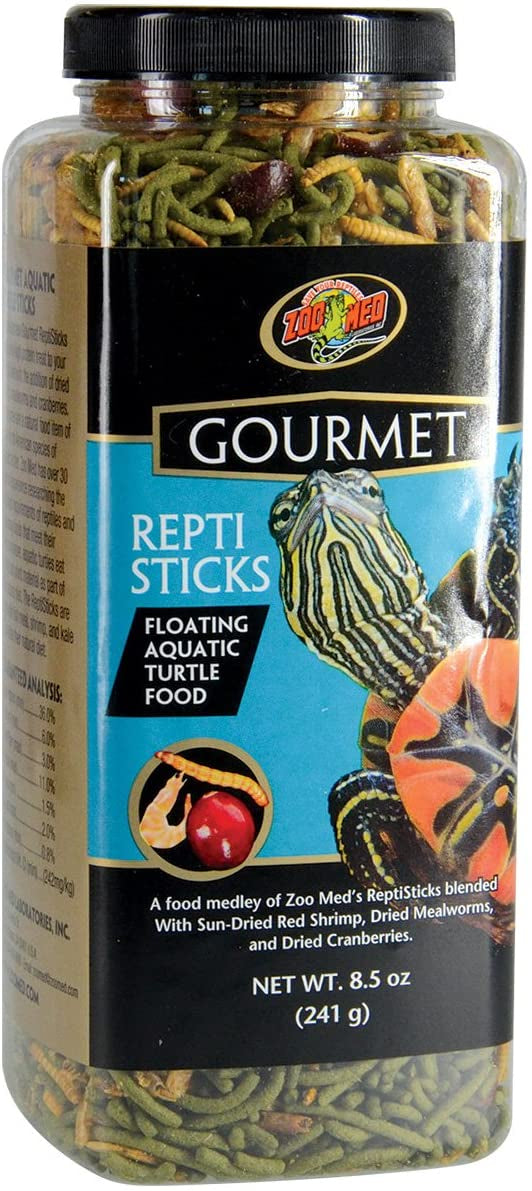 8.5 oz Zoo Med Gourmet Repti Sticks Floating Aquatic Turtle Food