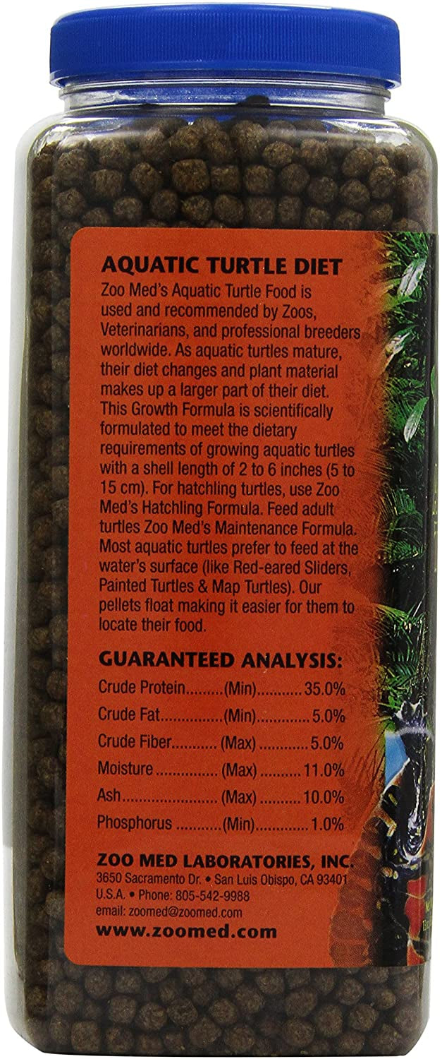 13 oz Zoo Med Natural Aquatic Turtle Food Growth Formula
