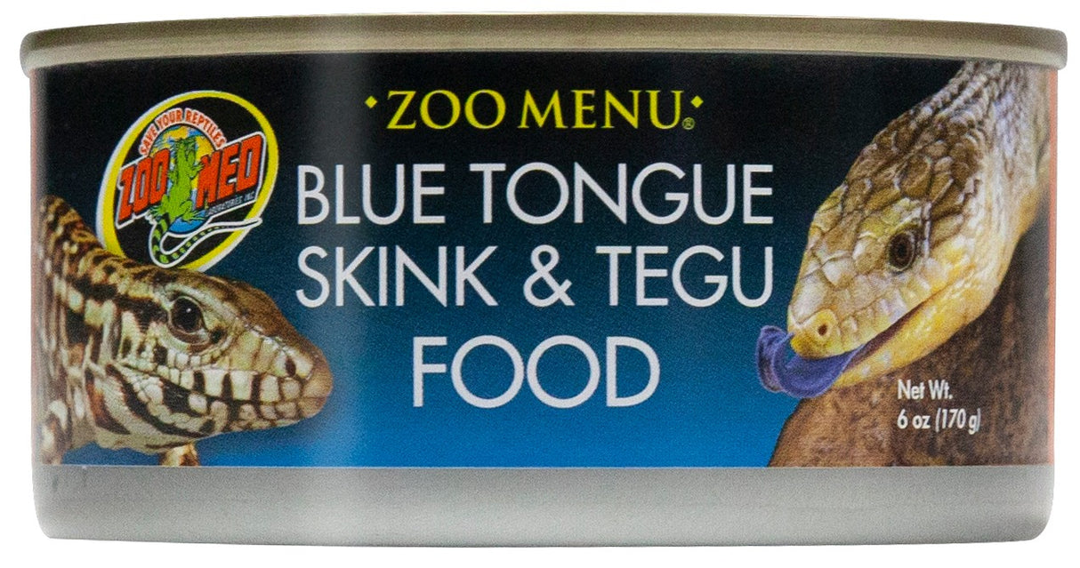 48 oz (8 x 6 oz) Zoo Med Zoo Menu Blue Tongue Skink and Tegu Food