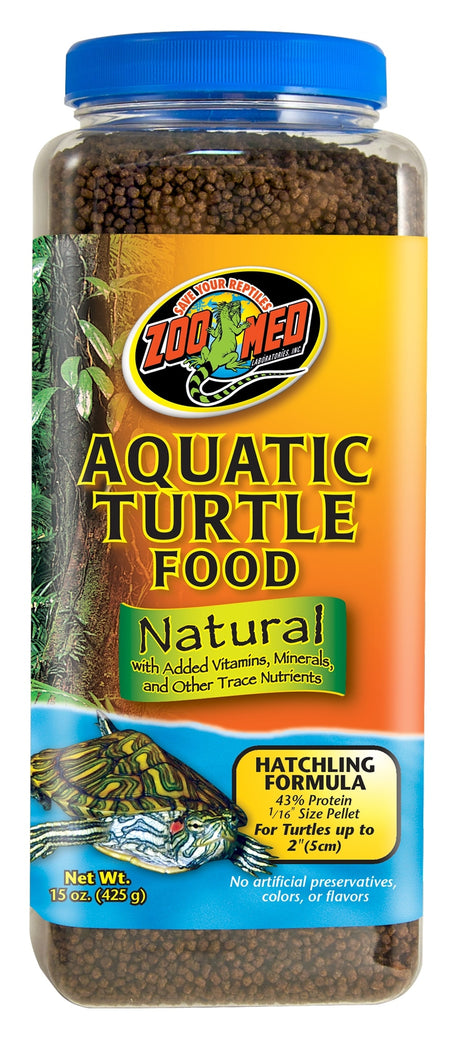 15 oz Zoo Med Natural Aquatic Turtle Food Hatchling Formula